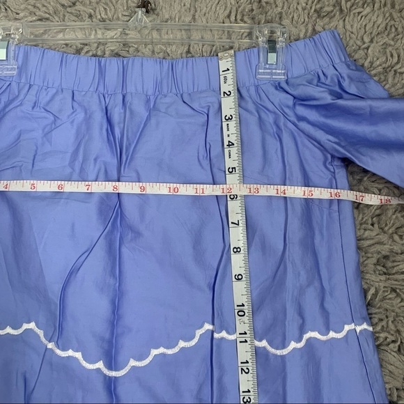 Foxiedox Blue Off Shoulder Embroidered Shift Dress NWT - Picture 14 of 15